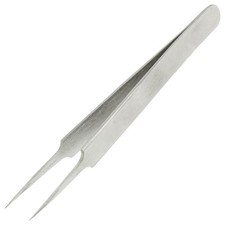 Pointy Tip Polished Stainless Steel Straight Tweezers 11cm Q9R95190