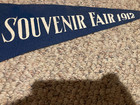 RARE Vintage ANTIQUE 1912 Souvenir of the Fair BANNER Pennant FLAG -Fast Shipper — photo 3