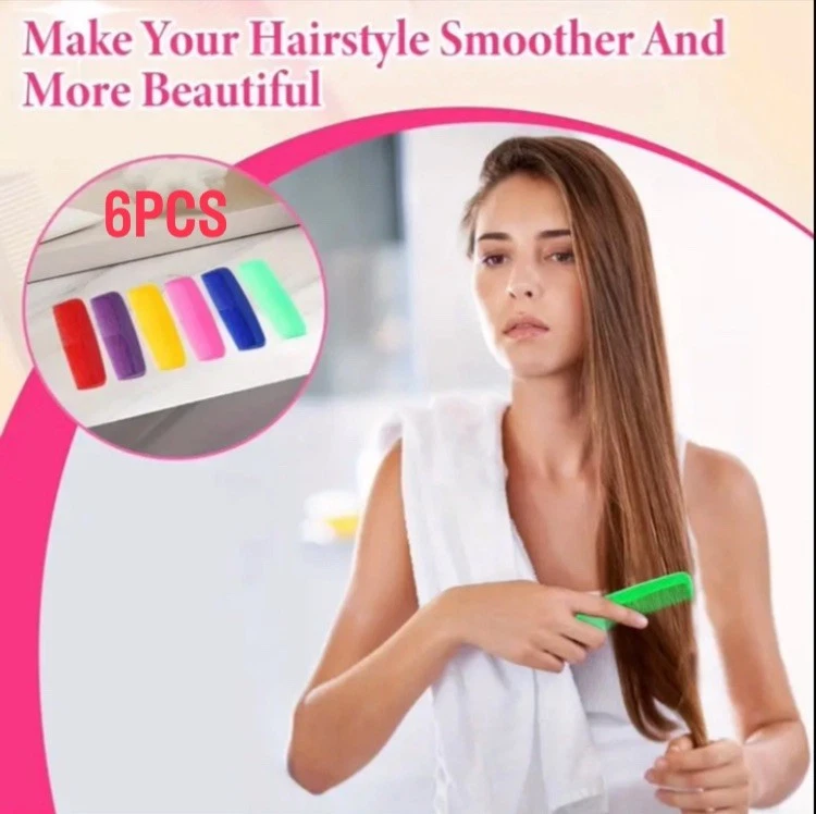 Juego de 6 paquetes de peines a granel, peines de viaje de bolsillo para mujeres y hombres, colores  Foto 4 de 4