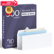 Columbian #10 Security Envelopes, 500 Pack, Self Seal 500 Count, White