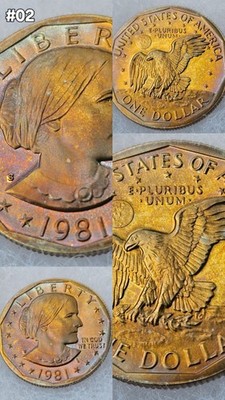 1981-S Rare TYPE #2 Susan B Anthony Proof Beautiful Colors #02 Weekend Sale!