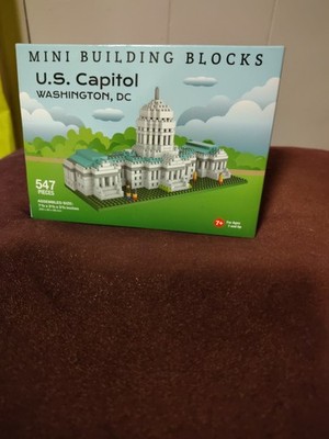  Mini Building Blocks US CAPITOL DC Complete Box, Instructions Age 7+
