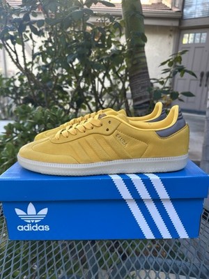 Adidas Samba Bold Gold Metallic Platform Casual Sneakers Shoes IG7601