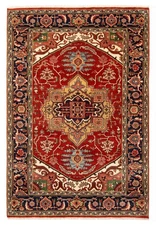 6'1" x 9'0" Vintage Hand Knotted Area Rug Traditional Oriental Wool Carpet