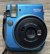 Fujifilm Instax Mini 70 Instant Camera- BLUE - USED/WORKS (CAMERA ONLY)