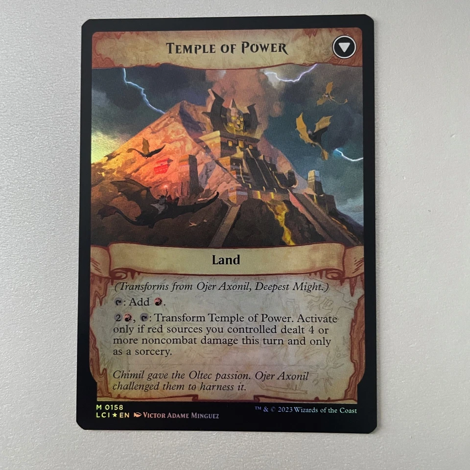 Magic the Gathering Lost Caverns of Ixalan #158 Ojer Axonil Deepest Might Foil M - Image 2 of 2