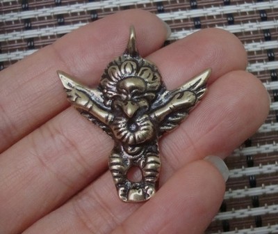 Vintage Handmade Solid Brass Roc Ancient Bird Figurine Pendant Bags Dangle