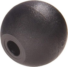 Versatile 3-Pack Black Ball Knobs - Medium to Large Grip, No Tools Needed