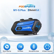 M1-S plus Helmet Intercom Motorcycle Bluetooth Headset Interphone,8 Rider 2000M,