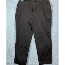 NEW GAP Pants Womens 18 Downtown Khaki Brown Casual Flat Front Pocket Stretch