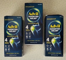 3x Advil Targeted Relief Pain Relieving Cream 2.3oz ea. BB: 07/2027 New  Sealed