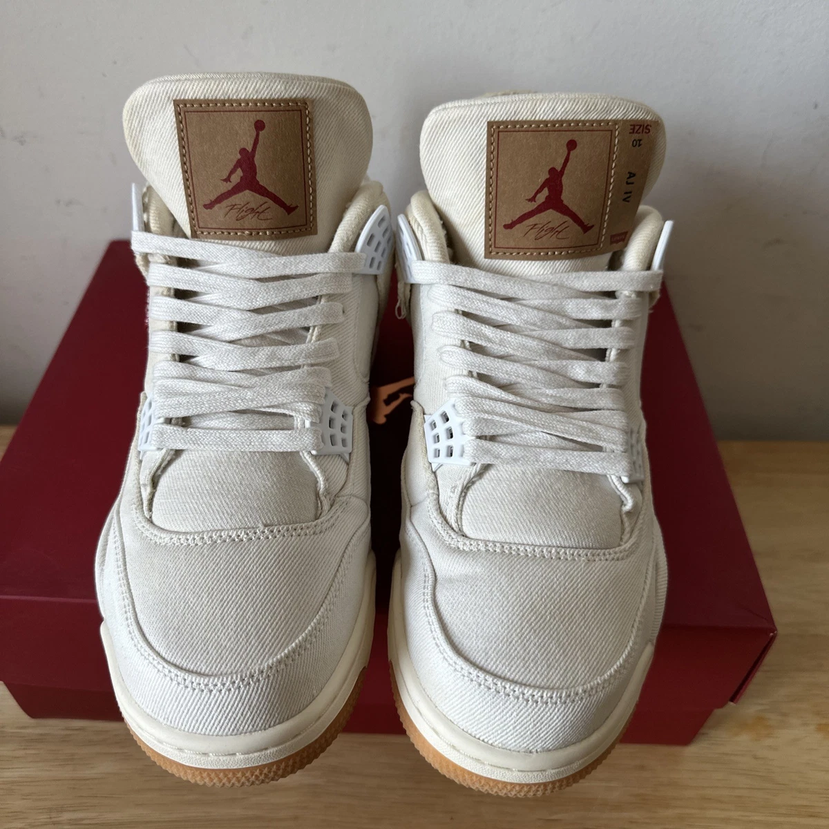 Las mejores ofertas en Levi's x Air Jordan 4 Retro White Denim | eBay
