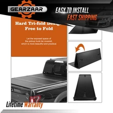 Hard Tri-Fold Bed Cover Truck Tonneau Cover for 2022 2023 2024 Tundra 5.5FT D