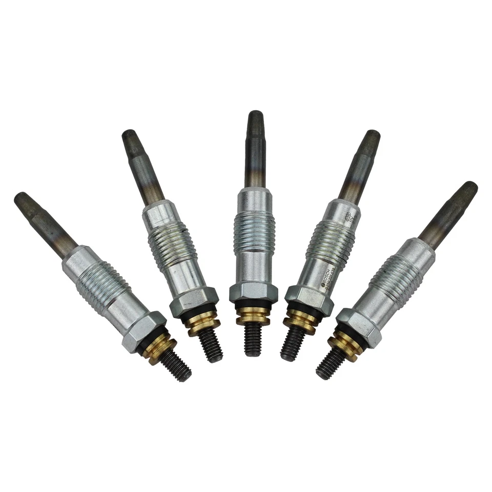 OEM BOSCH 5 Pack Diesel Engine Glow Plug Set For Mercedes 300CD 300D 300SD 300TD - Image 2 of 2
