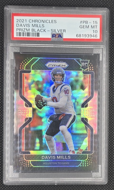 2021 Panini Chronicles Davis Mills Prizm Black PSA 10