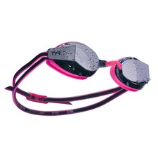 TYR Blackops 140 EV Racing Mirrored Goggles Junior Fit Silver/Pink/Black