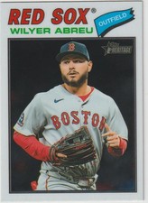 2026 TOPPS HERITAGE WILYER ABREU OF RED SOX #362 CHROME SP