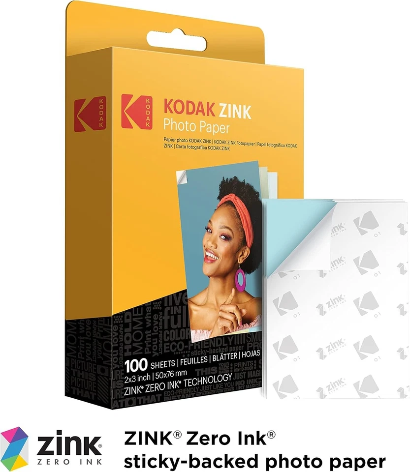 2x3 Zink Photo Paper 100 Count - Compatible with PRINTOMATIC - Image 4 of 4