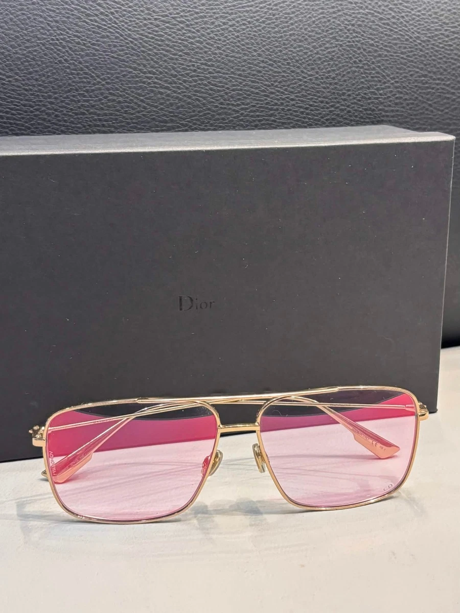 Dior Gold Aviator Sunglasses for Women for sale | eBay display picture 3