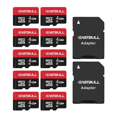 4GB 10-Pack of Micro SD Card, 4GB SD Cards Pack Full HD Video 90MB/s UHS-I U1...