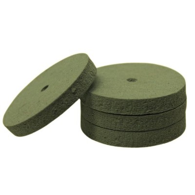 Dedeco 100Pk Wheels Square Edge 5/8x1/16-7/8x1/8'' Silicon Carbide Aluminum Metal