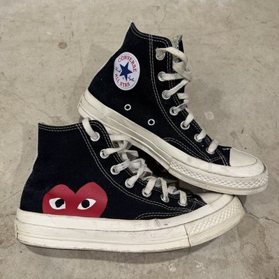 Converse Chuck Taylor All Star 70 Womens Size 7.5 High x Comme Des Garcons Play