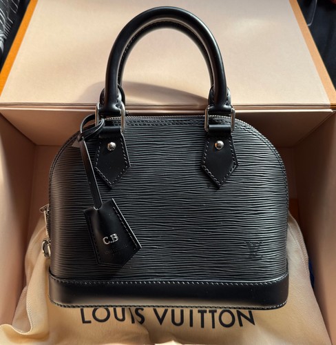 LOUIS VUITTON Alma BB Epi Handbag M59217 Jacquard Strap Boxed LV Cloth Dust Bag