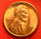 1944-S Lincoln Wheat Cent Penny GEM RED BU From an Original Bank Roll