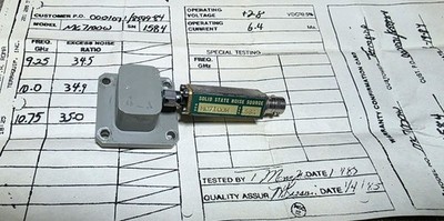 MSC, Microwave Semiconductor MC7100W, Noise Source 9.25-10.75 GHz, ENR 35 dB