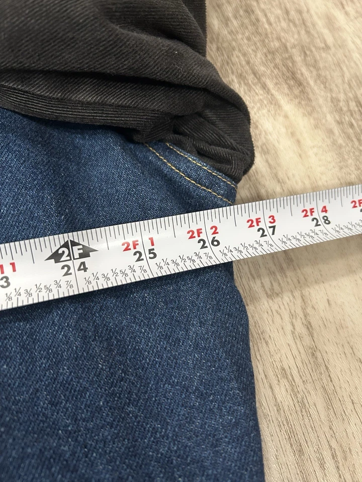 Chaqueta de bombardero de mezclilla universitaria Starter Sport vintage rara forrada con edredón talla X-grande Foto 4 de 4