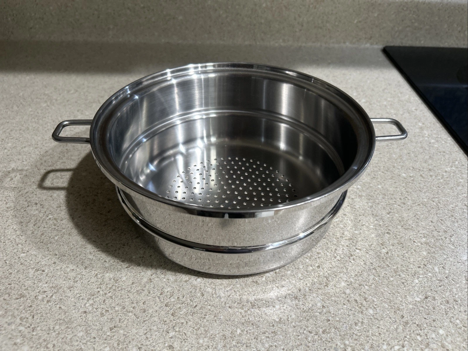 Saladmaster Versa Tec Stainless Steel 3qt Steamer Insert / Strainer/colander.