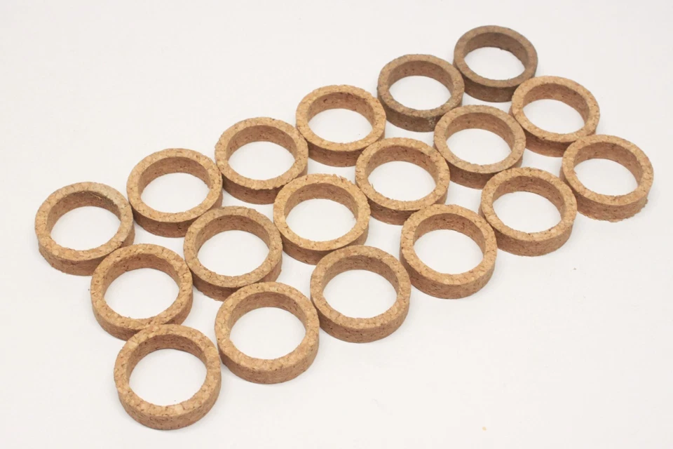 Lote de 18 sellos de corcho de cubierta de varilla de empuje de válvula de motor Chevrolet 1933 1934 NOS 836994 Foto 4 de 4