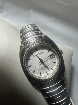 Stanley blacker ladies watch, Fluted Bezel,date, WR30M, 25 mm case, stainless st