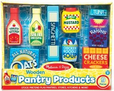 Melissa  Doug Wooden Pantry Products Play Food Set 9 pcs 