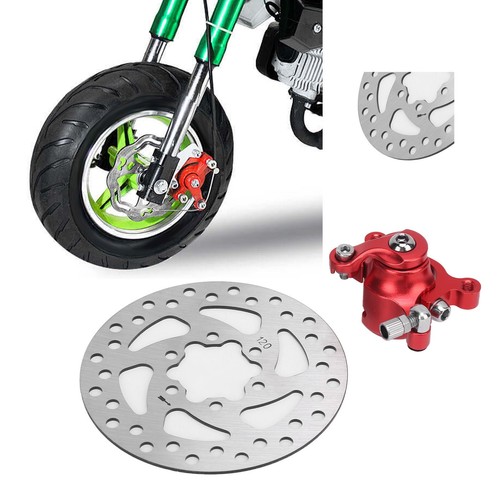 New Car 4.7in Brake Disc Red Caliper Parts For MBX10 MBX11 Moto Rear Mini Bike - Picture 23 of 24