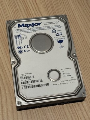 Maxtor DiamondMax Plus 9 80GB ATA/133 IDE Hard Drive 6Y080L, TESTED