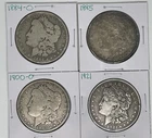 1884-O 1885 1900-O 1921 Morgan Dollar Lot of 4