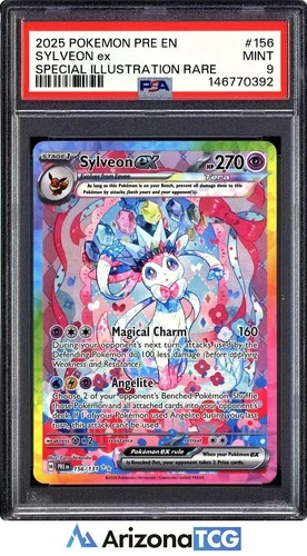 Pokemon 2025 Sylveon ex 156/131 SIR Prismatic Evolutions PSA 9