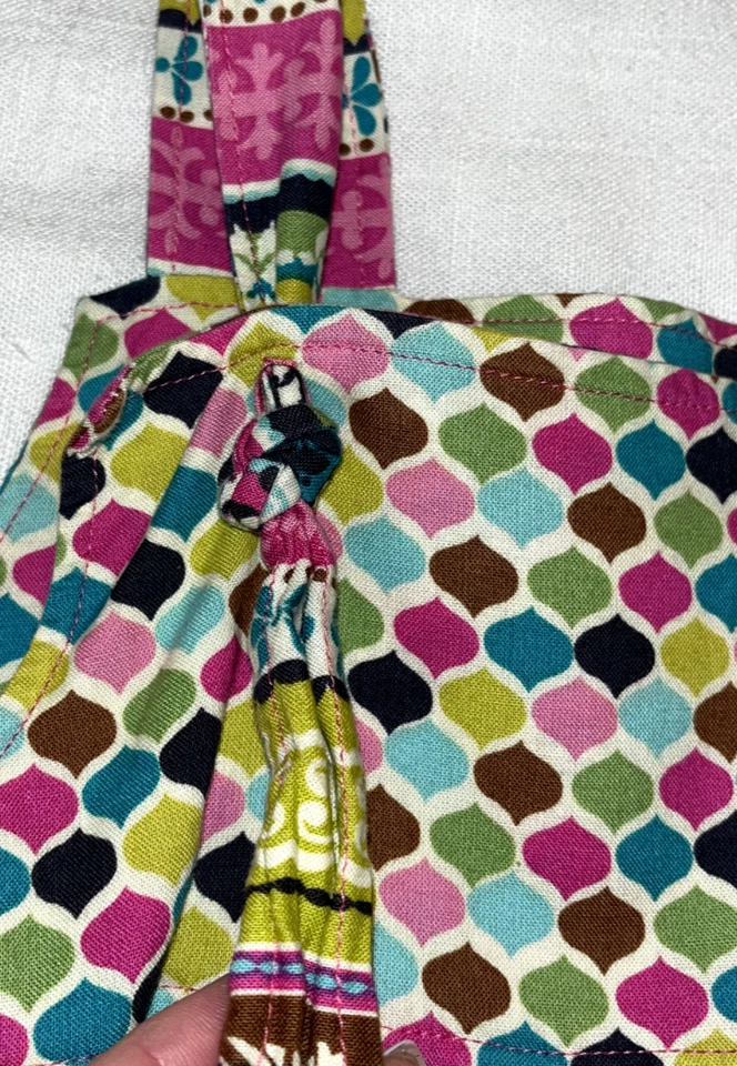 Delantal Hecho a Mano Vestido Matilda Paisley Estampado Floral Niñas Talla 4-5 Jane Look Foto 3 de 4