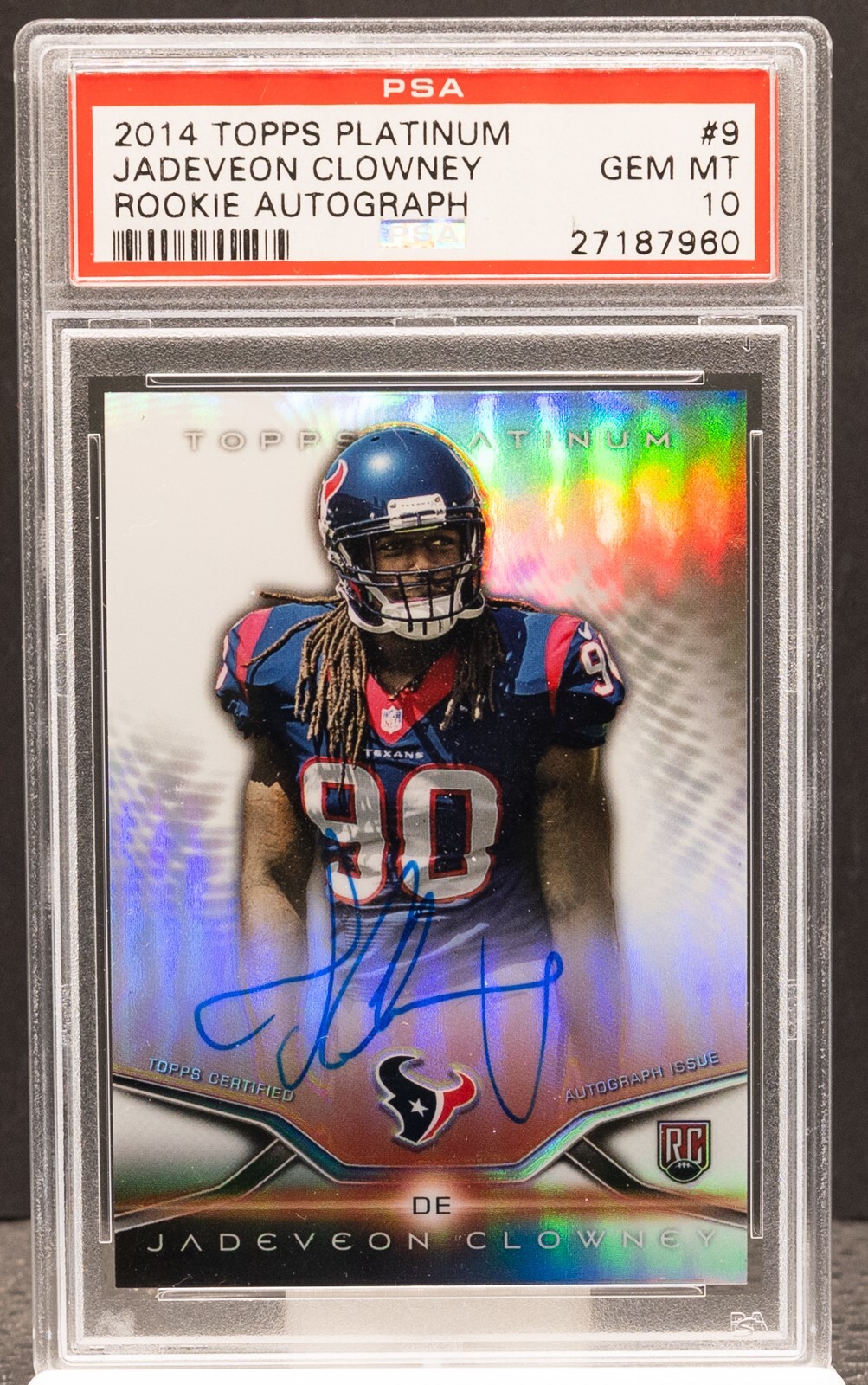 Jadeveon Clowney Topps Platinum Rookie Autograph #9 Base