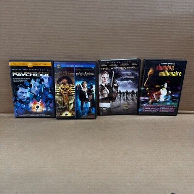 4 DVDs - Paycheck, Slumdog Millionaire, The Last Sentinel, Merlin's Apprentice