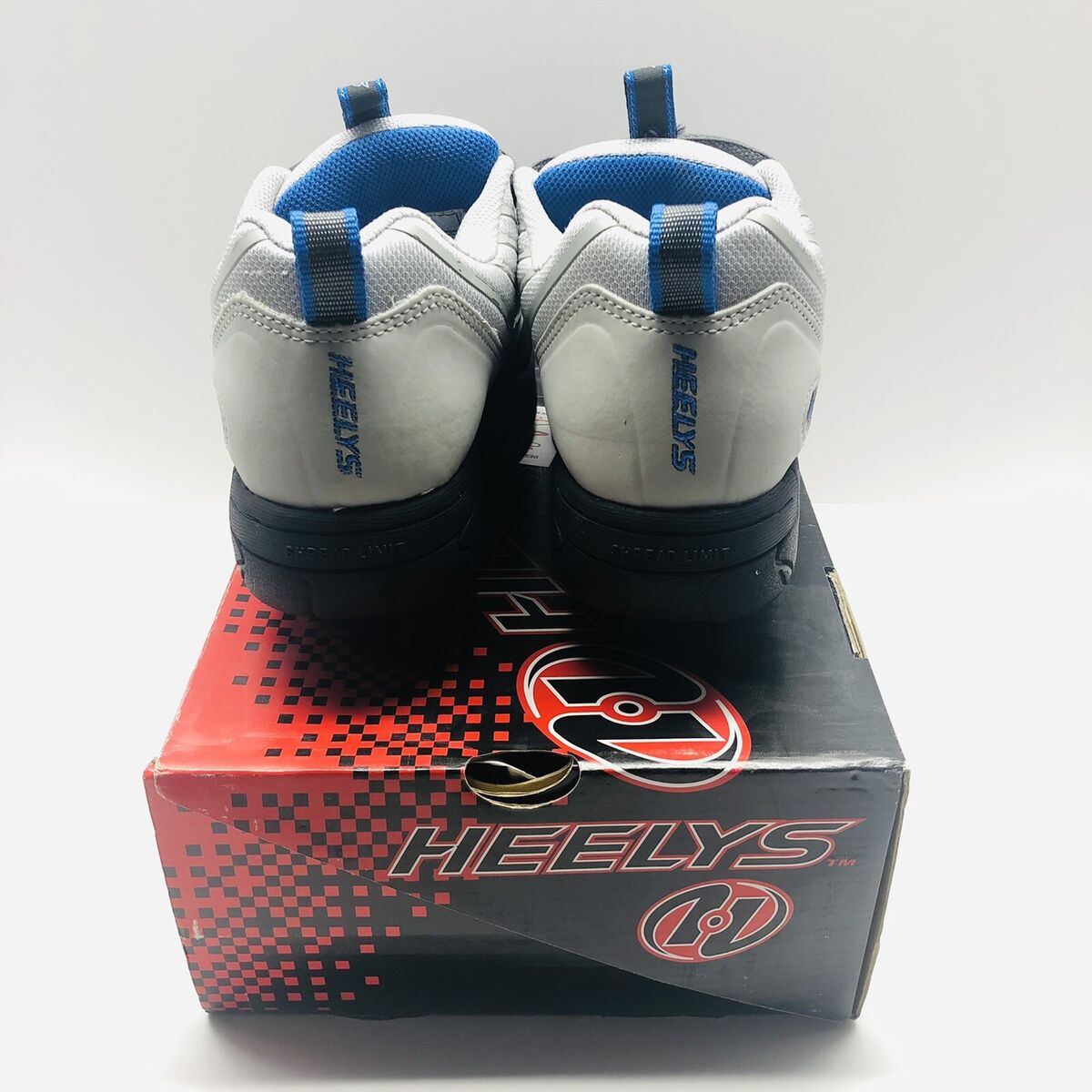 VTG Heelys Rage 7012 Charcoal/Silver/Blue Skate Shoes Boy's VTG Heelys Rage 7012 Charcoal/Silver/Blue Skate Shoes Boy's