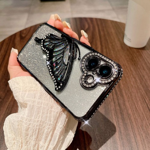 For iPhone 16 15 14 13 12 11 Pro Max Plus Glitter Diamond Rhinestone Luxury Case - Picture 17 of 19