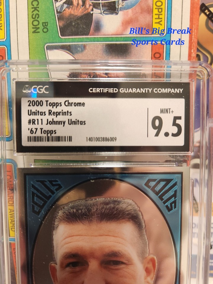 2000 TOPPS FOOTBALL CHROME JOHNNY UNITAS R11 133 Bills Big Breaks