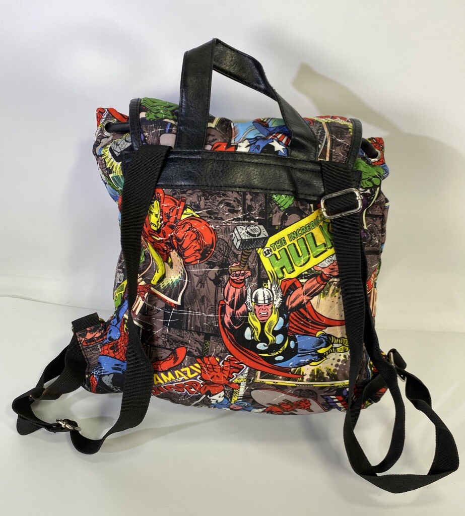 Marvel Comic Book Backpack Drawstring Rucksack Av… - image 3