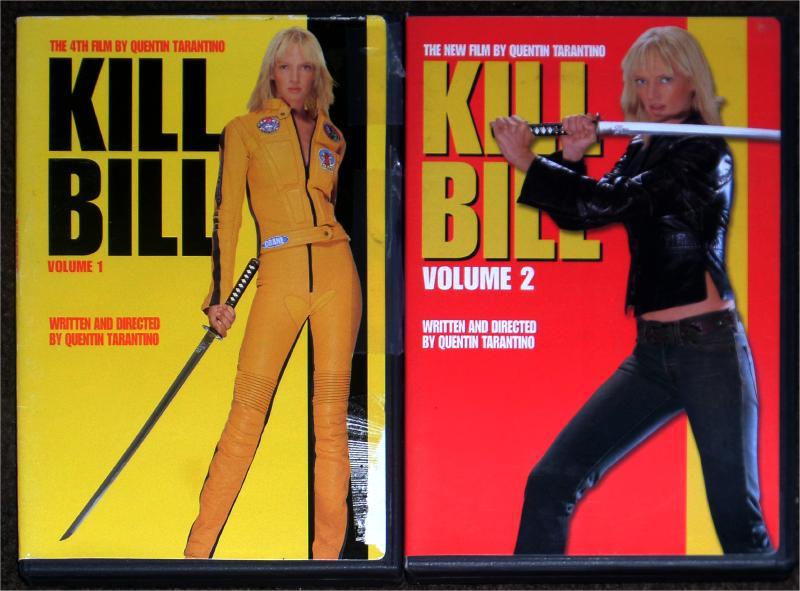 KILL BILL VOLUMES 1 & 2 DVD SET ~ QUENTIN TARANTINO Uma Thurman