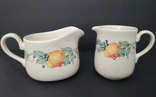Corelle Coordinates Abundance Fruit Gravy Boat & Creamer