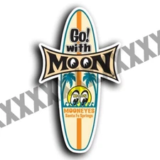 Mooneyes Decals Surfboard Speed Equip Hot Rod Drag Racing Stickers  REPRINT