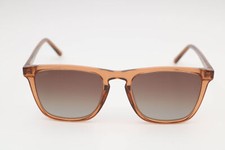 Wmp Wesley Crystal Brown/Brown Square Polarized Sunglasses 53-21-150