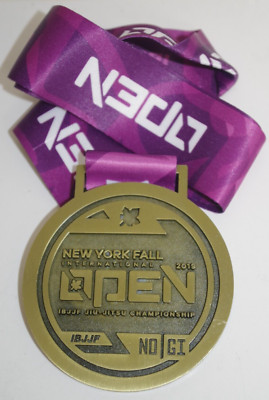 NEW YORK FALL 2019 OPEN  IBJJF PAN Brass Medal Jiu-Jitsu Championship Trophy
